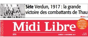 CENTENAIRE La Bataille du Mort-Homme commémoration du 11/11/2017 à SETE 